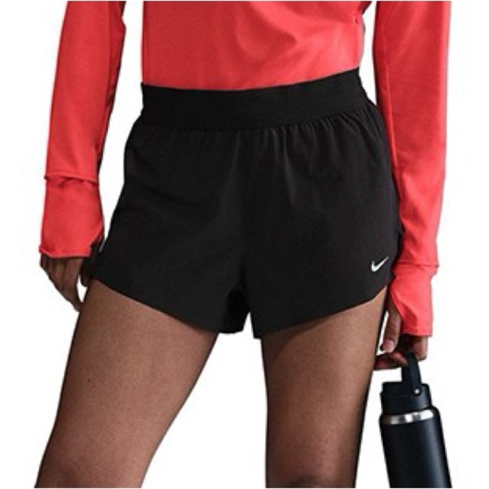 Nike Swift brief lined Dri Fit Mesh Women's Black Running Shorts Large
